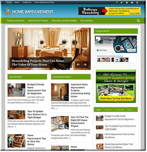 Home improvement ready-made website