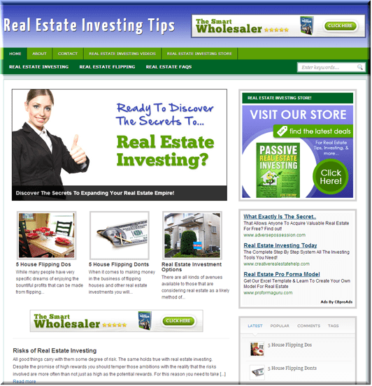 Real Estate Investing Ready-Made Website