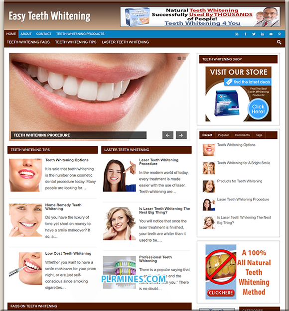 Teeth Whitening Ready-Made Website