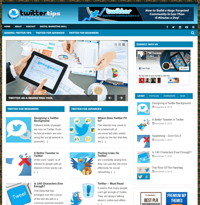 Twitter Marketing Ready-Made Website