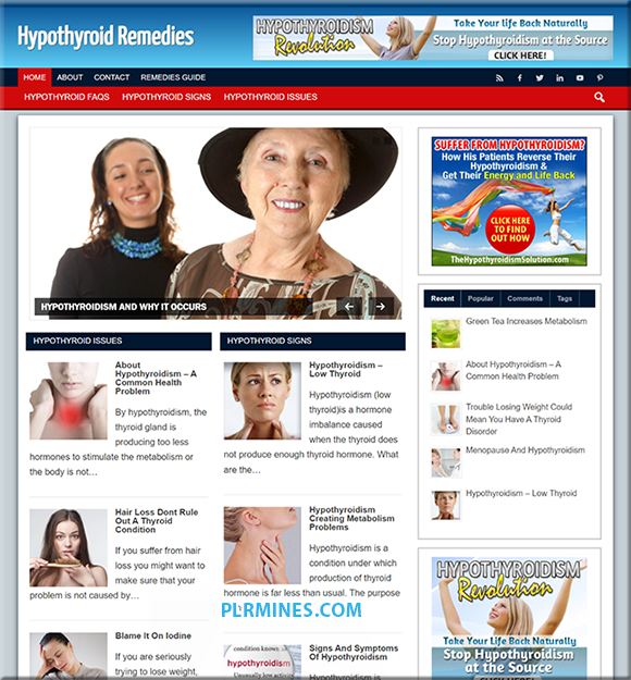 Hypothyroid Remedies Ready-Made Website